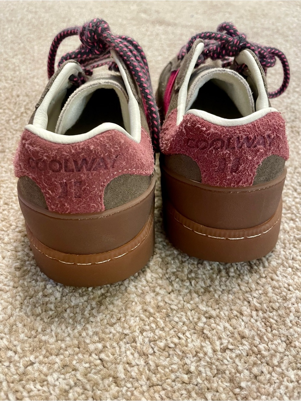 Coolway Pink and Brown Sneakers